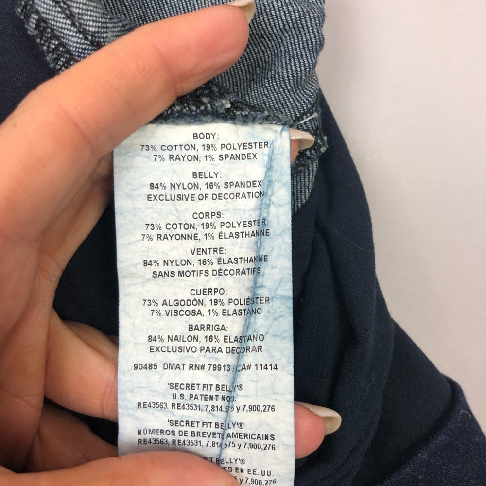 Indigo Blue Skinny Maternity Jeans - Picture 6 of 6